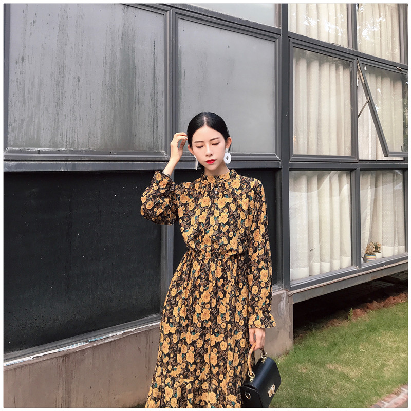 EW20285 Floral Dress Yellow