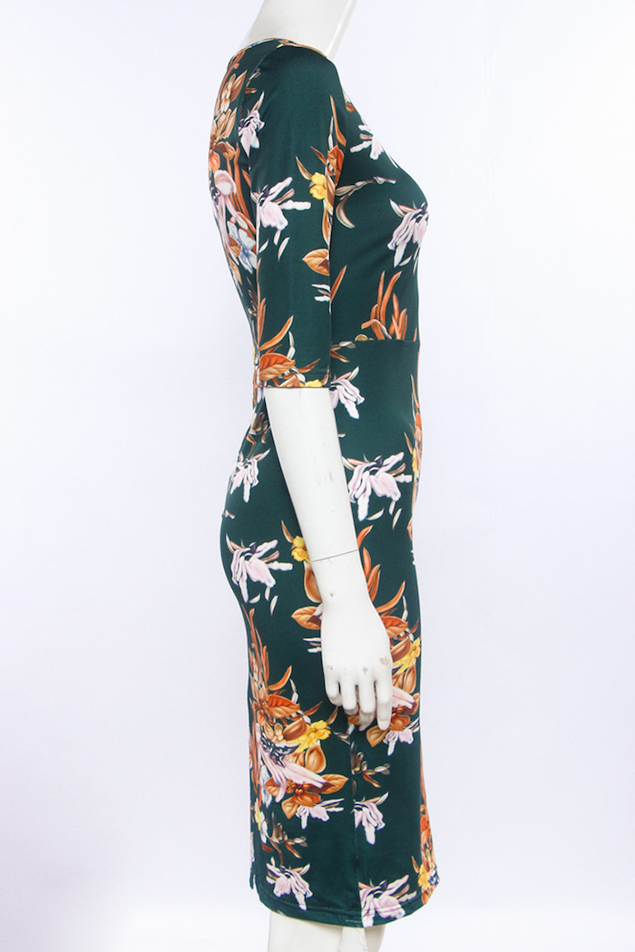 EW20287 Stylish Dress Green