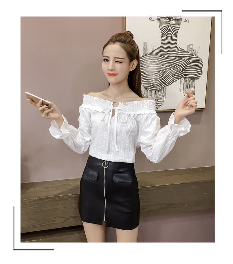 EW2502 Off-Shoulder Top White
