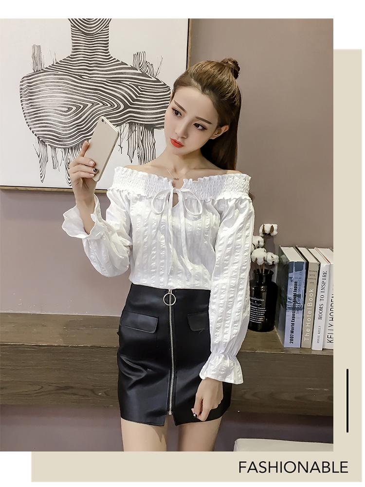 EW2502 Off-Shoulder Top White