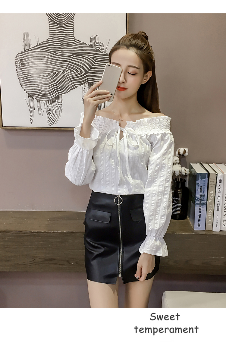 EW2502 Off-Shoulder Top White