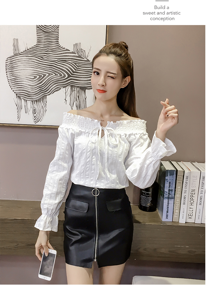 EW2502 Off-Shoulder Top White