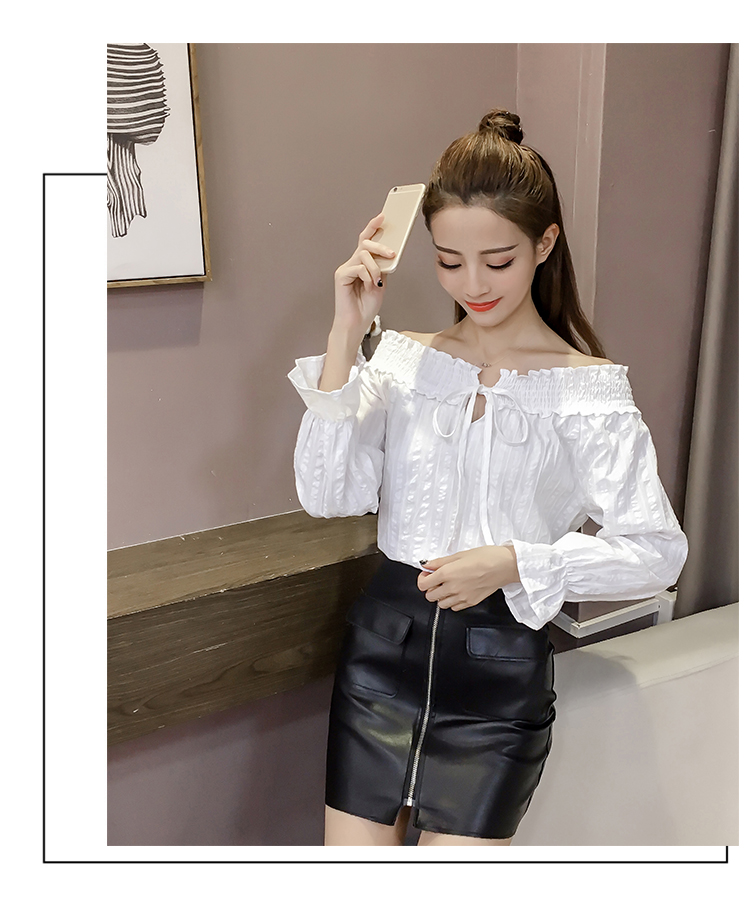 EW2502 Off-Shoulder Top White