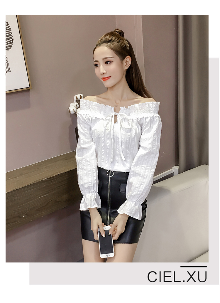 EW2502 Off-Shoulder Top White
