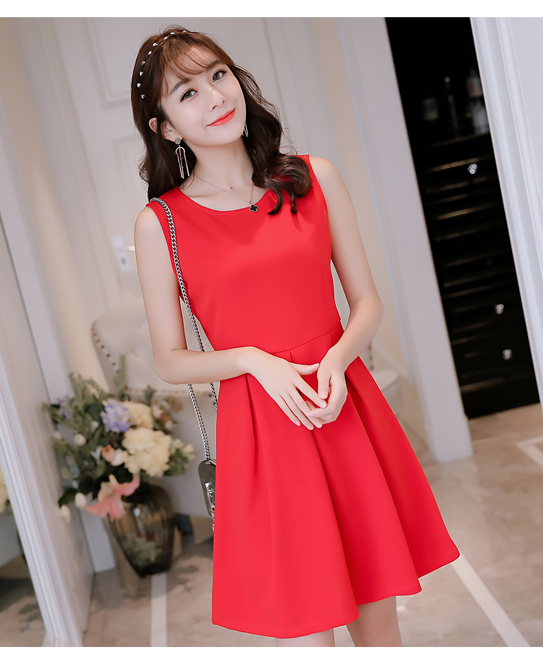 TW60002 Sleeveless Dress Red
