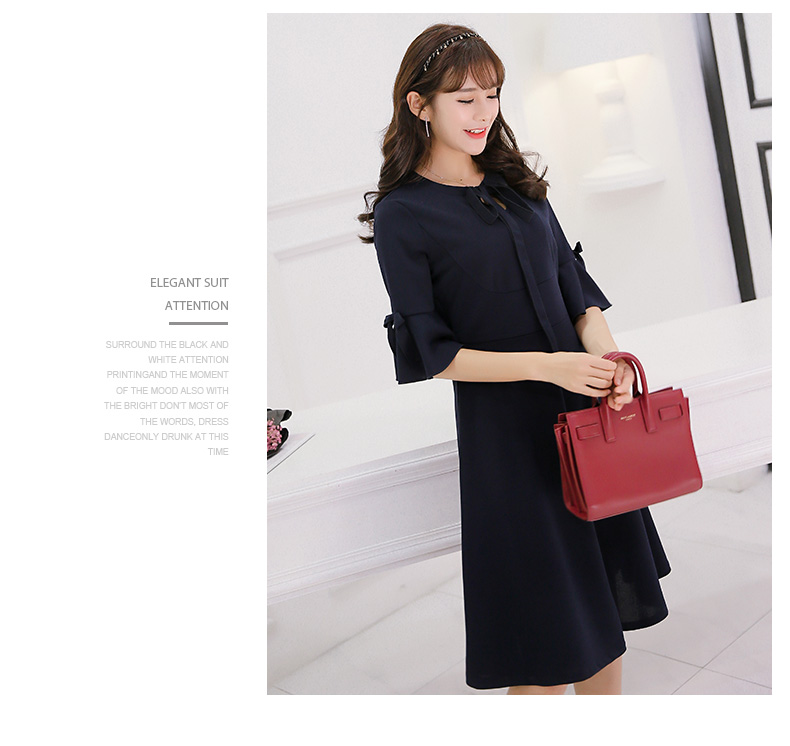 TW60003 Lovely OL Dress Dark Blue