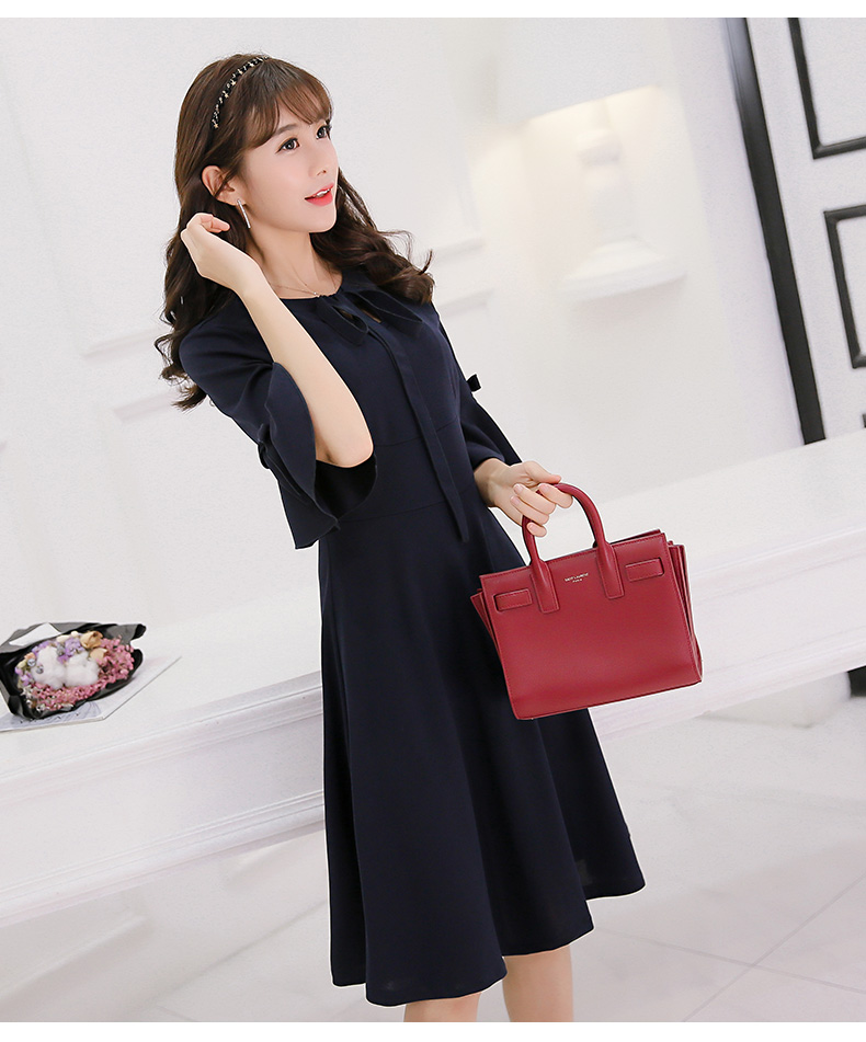 TW60003 Lovely OL Dress Dark Blue