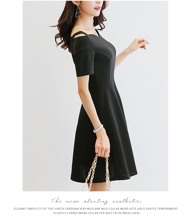 TW60007 Trendy OL Dress Black
