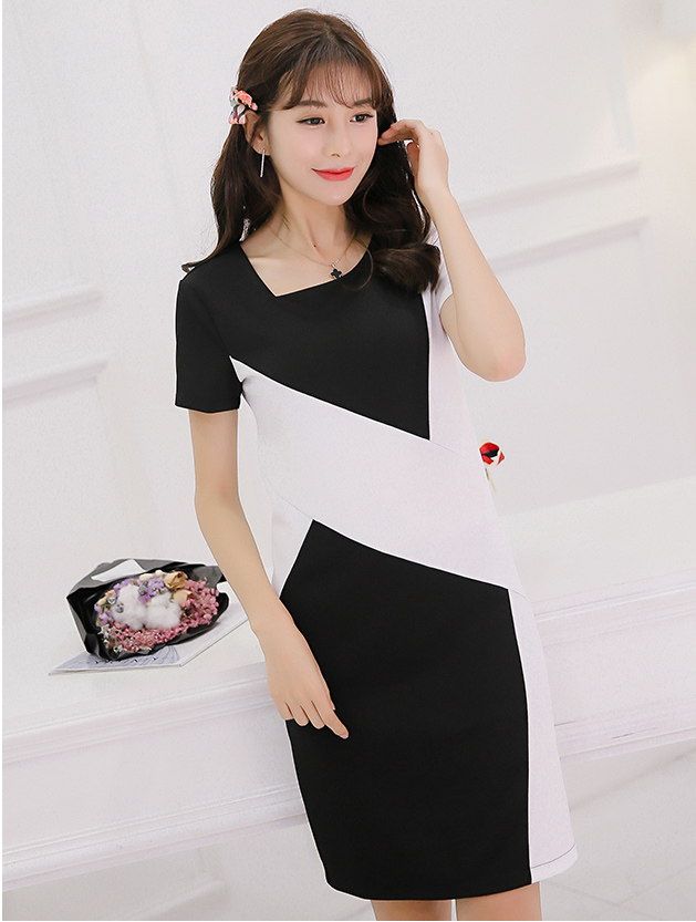 TW60008 Elegant OL Dress Black