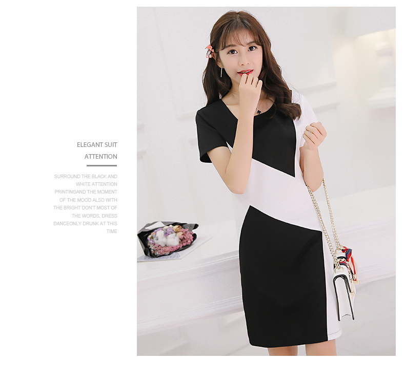 TW60008 Elegant OL Dress Black