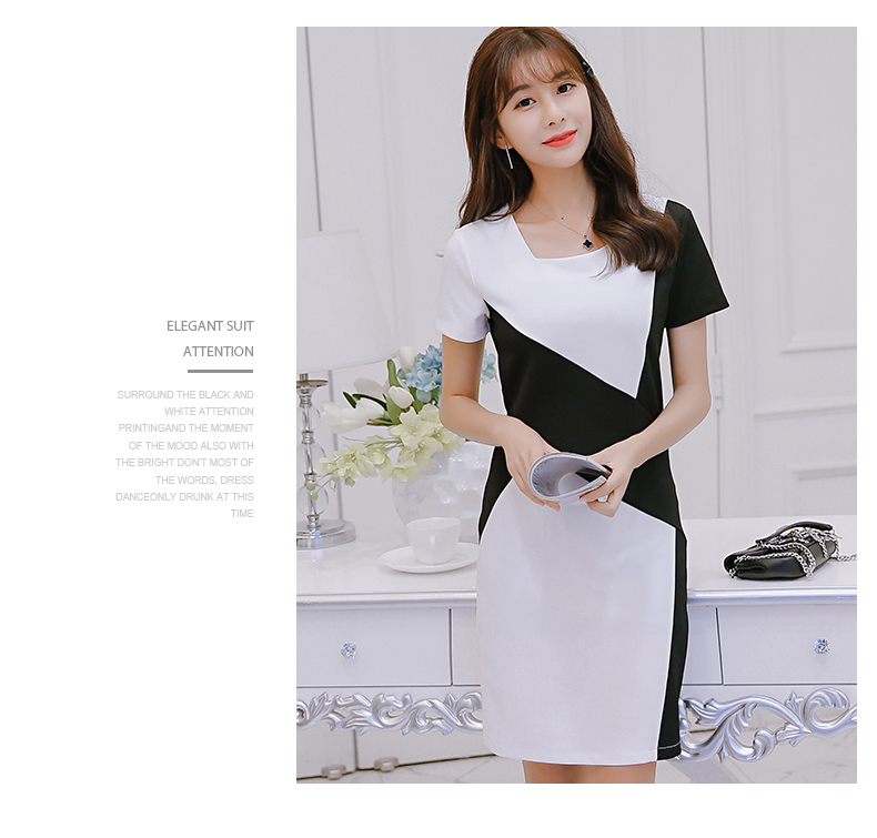 TW60008 Elegant OL Dress White