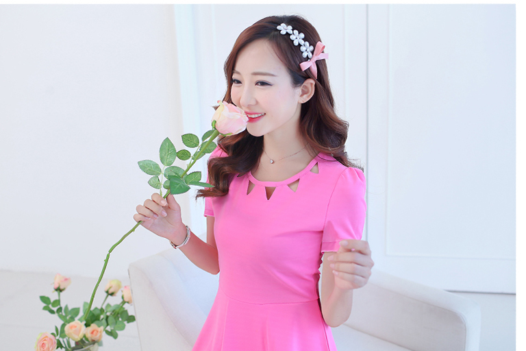 TW60011 Pretty Dress Dark Pink