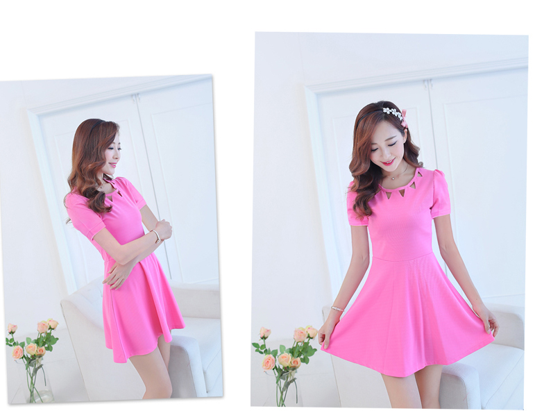 TW60011 Pretty Dress Dark Pink