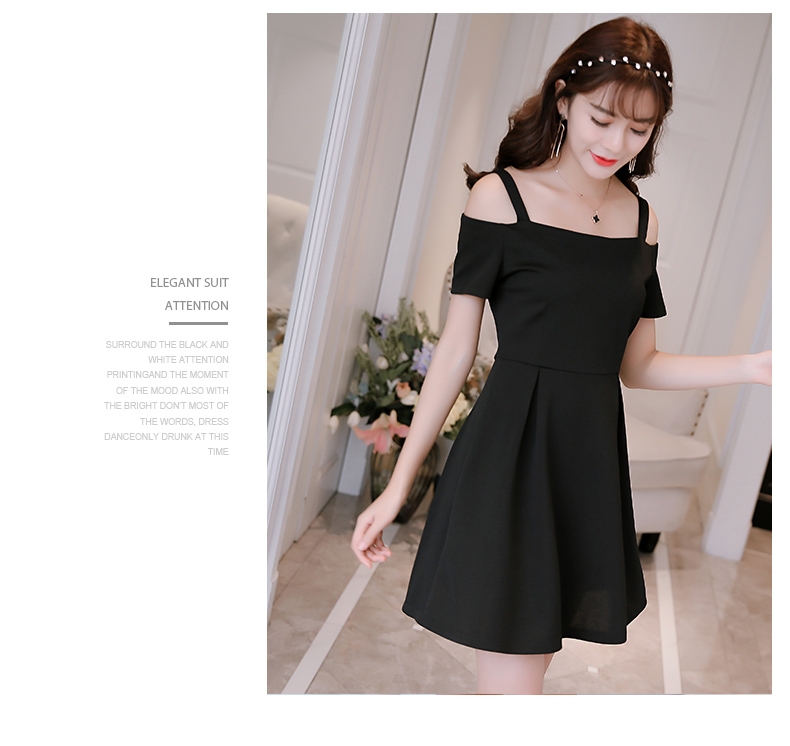 TW60018 Fashion OL Dress Black