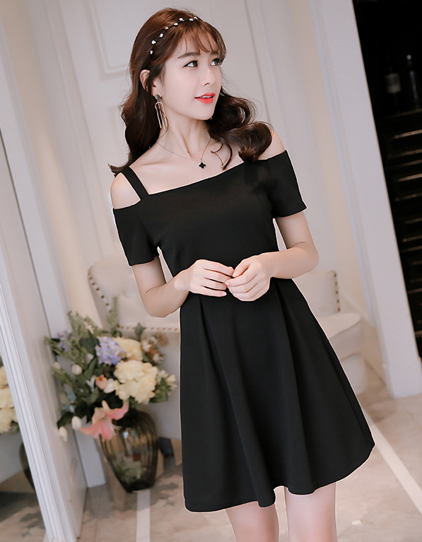 TW60018 Fashion OL Dress Black