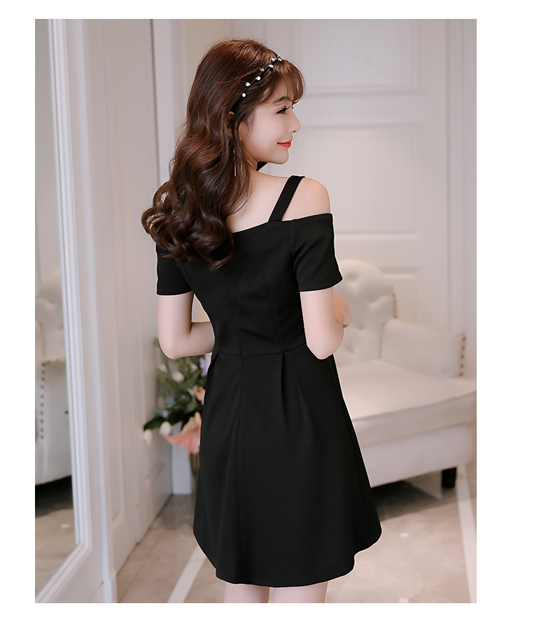 TW60018 Fashion OL Dress Black