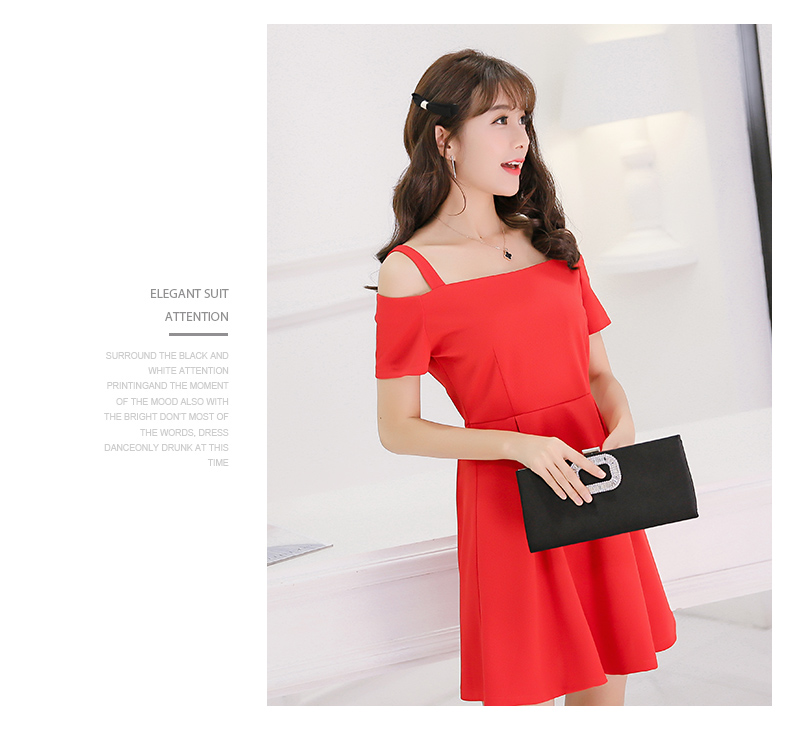 TW60018 Fashion OL Dress Red
