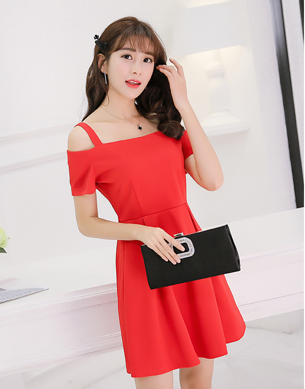TW60018 Fashion OL Dress Red