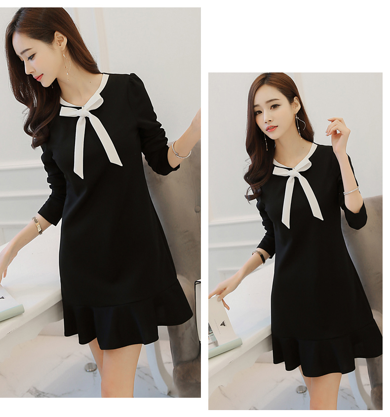 TW60019 Fashion OL Dress Black