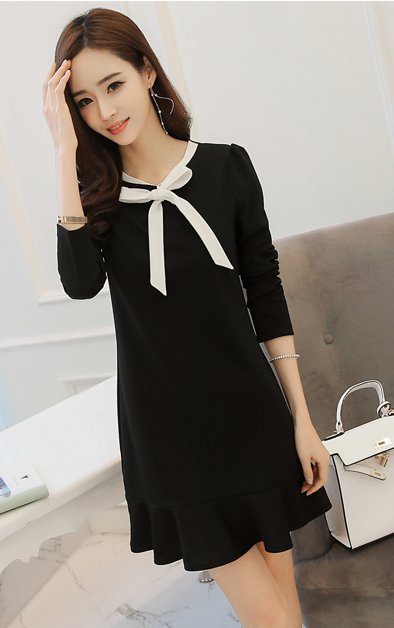 TW60019 Fashion OL Dress Black