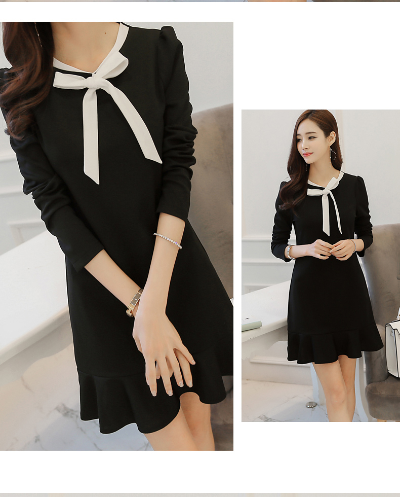 TW60019 Fashion OL Dress Black