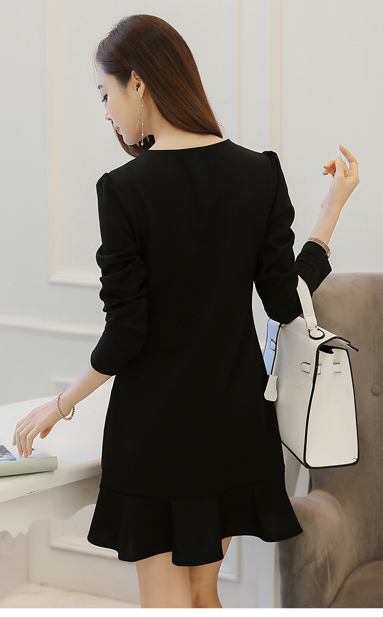 TW60019 Fashion OL Dress Black