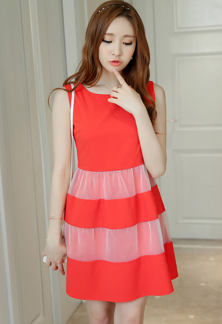 TW60023 Lovely Dress Red