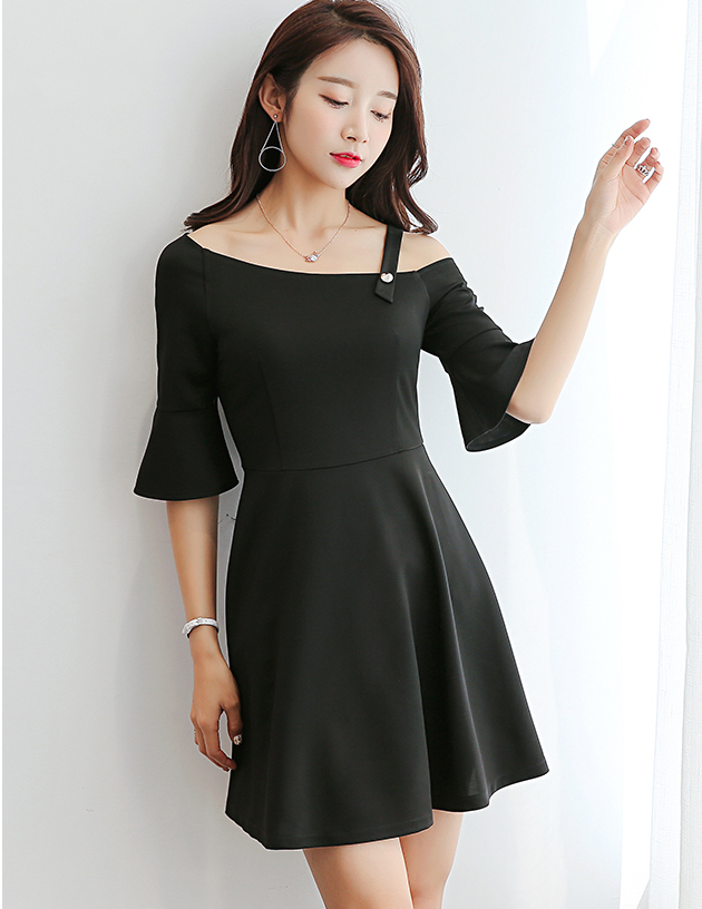 TW60028 Stylish Dress Black