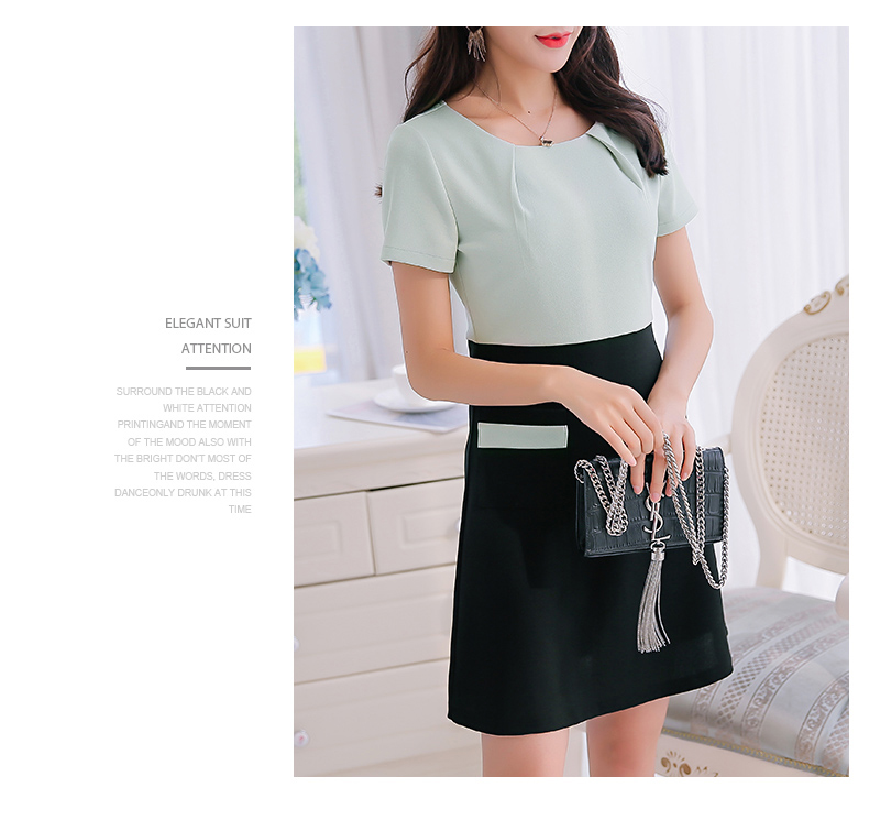 TW60032 Stylish OL Dress Green