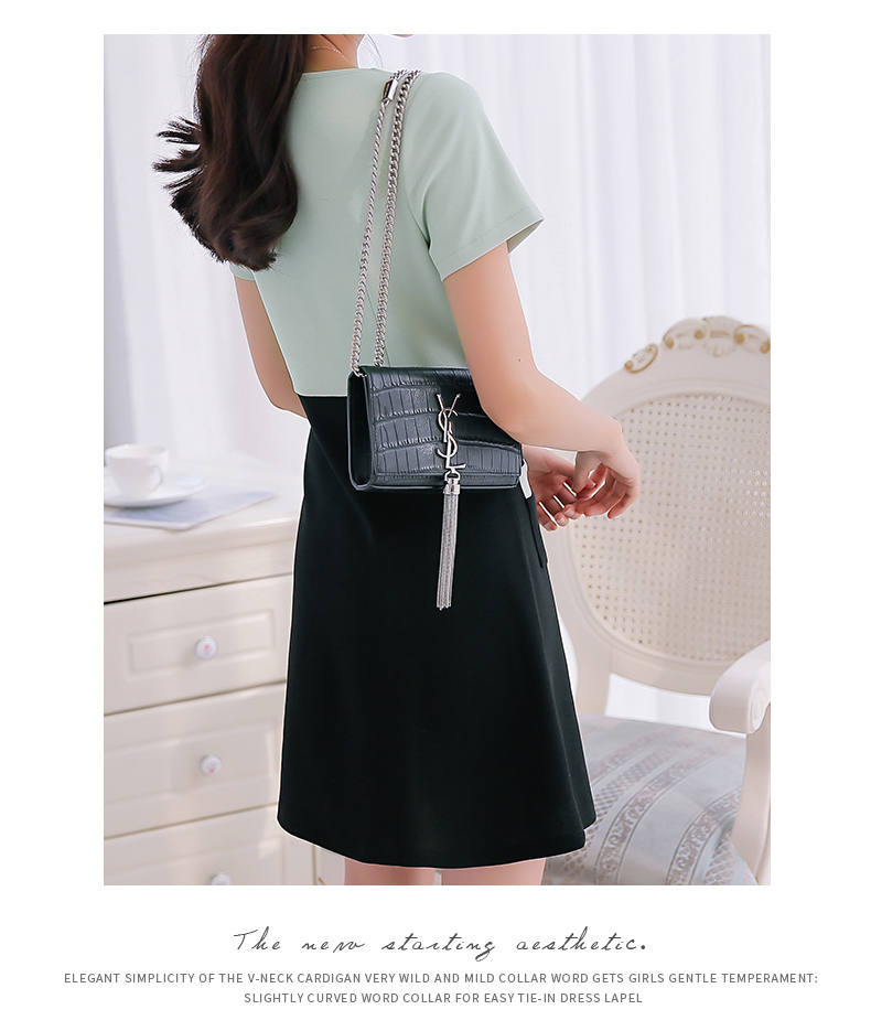 TW60032 Stylish OL Dress Green