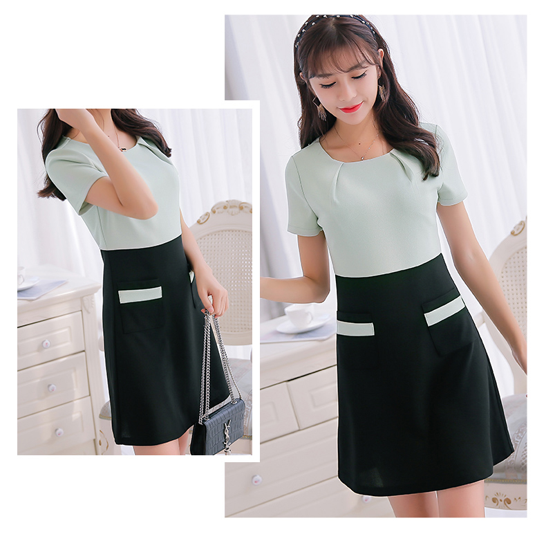 TW60032 Stylish OL Dress Green
