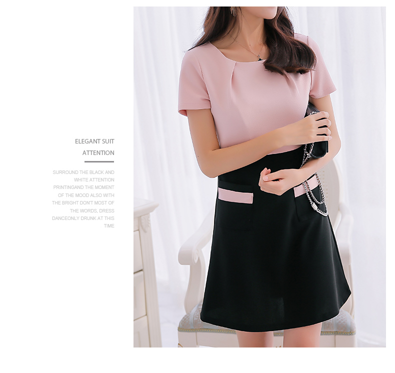 TW60032 Stylish OL Dress Pink