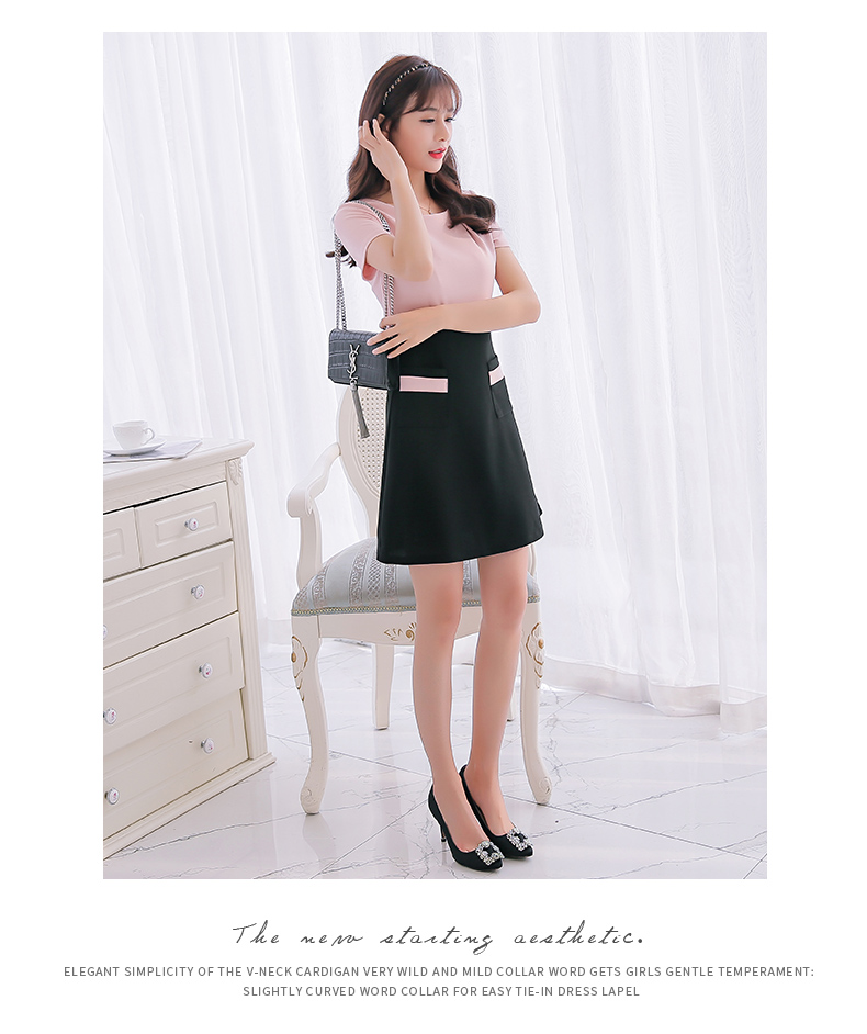 TW60032 Stylish OL Dress Pink
