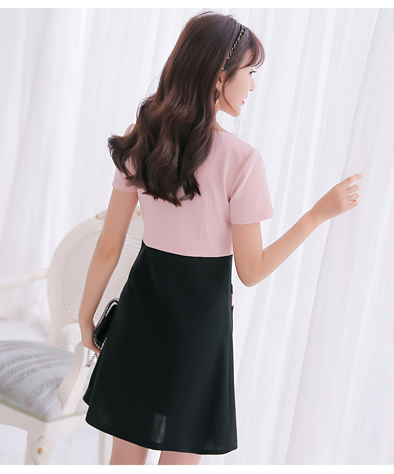 TW60032 Stylish OL Dress Pink
