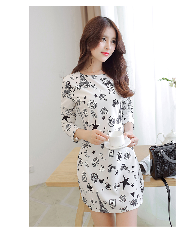TW60033 Stylish OL Dress White