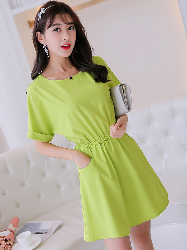 TW60034 Fashion Dress Green