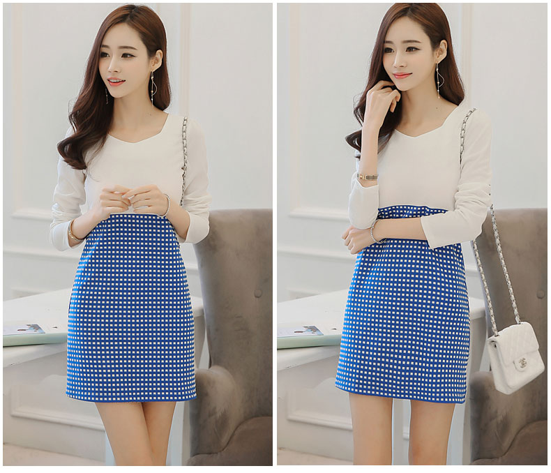 TW60042 Lovely OL Dress Blue
