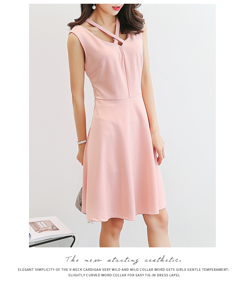 TW60050 Fashion OL Dress Pink