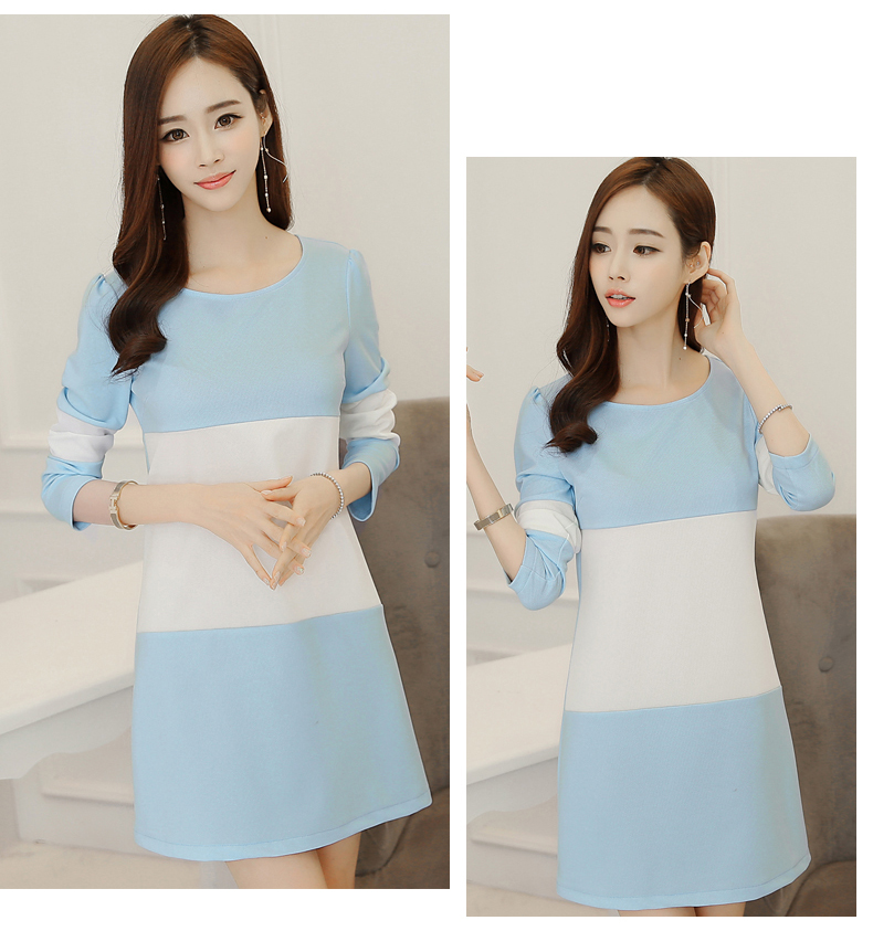 TW60057 Sweet OL Dress Blue