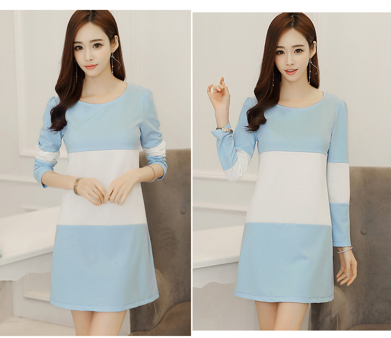 TW60057 Sweet OL Dress Blue
