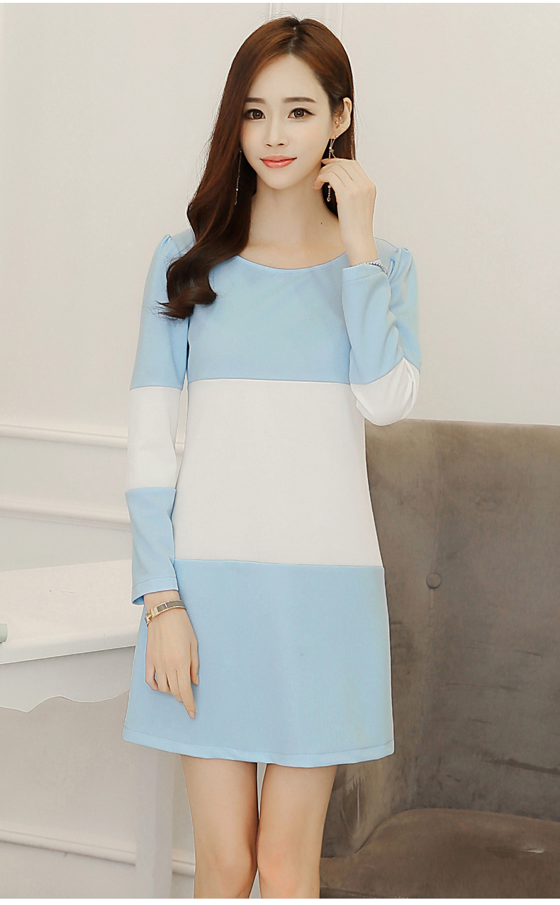 TW60057 Sweet OL Dress Blue