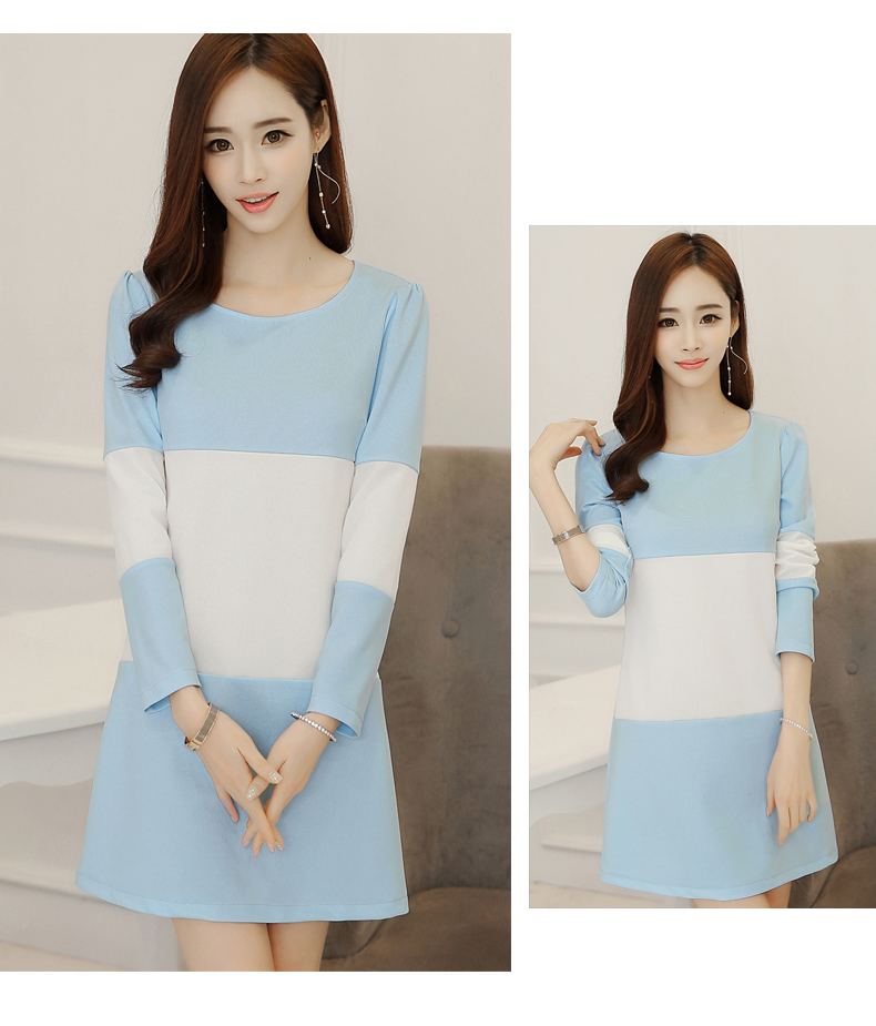 TW60057 Sweet OL Dress Blue