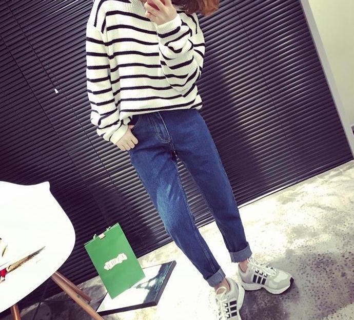 TW60062 Stylish Denim Pant Dark Blue