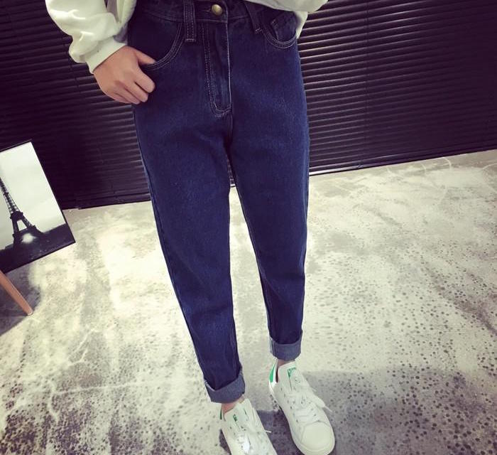 TW60062 Stylish Denim Pant Dark Blue