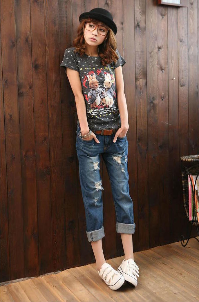 TW60065 Stylish Denim Pant Dark Blue