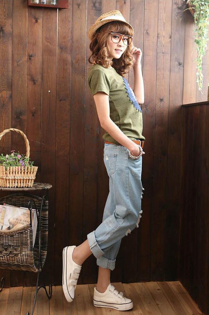 TW60065 Stylish Denim Pant Light Blue