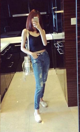 TW60066 Stylish Denim Pant Blue