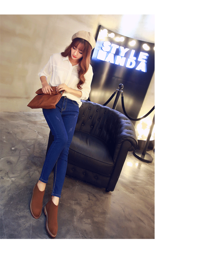 TW60071 Fashion Denim Pant Blue