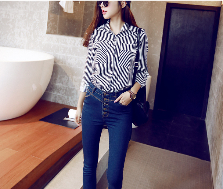 TW60075 Stylish Denim Pant Blue