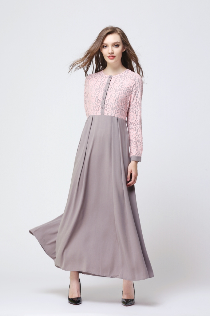 BM70010 Trendy Jubah Grey